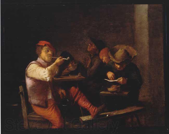 Adriaen Brouwer Smokers in an Inn. Norge oil painting art